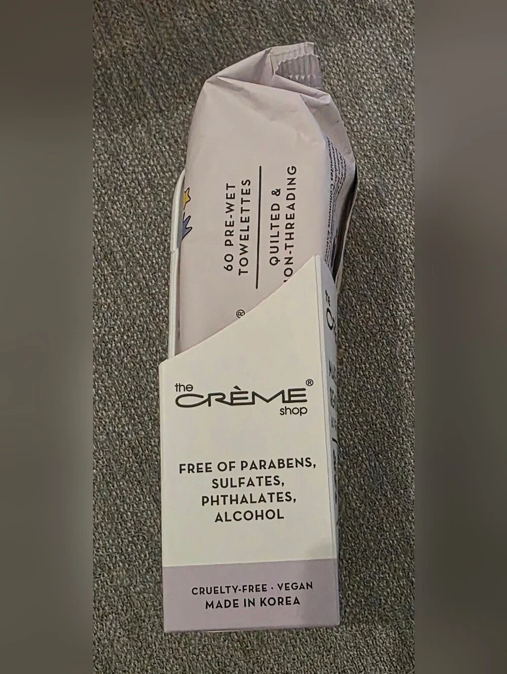 New The Creme Shop Makeup Removing Wipes - Lavender Scent